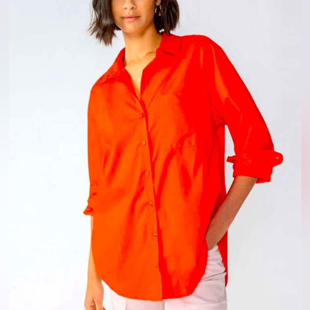 New Sanctuary Slit Back Tunic in Red Hots Size 1X